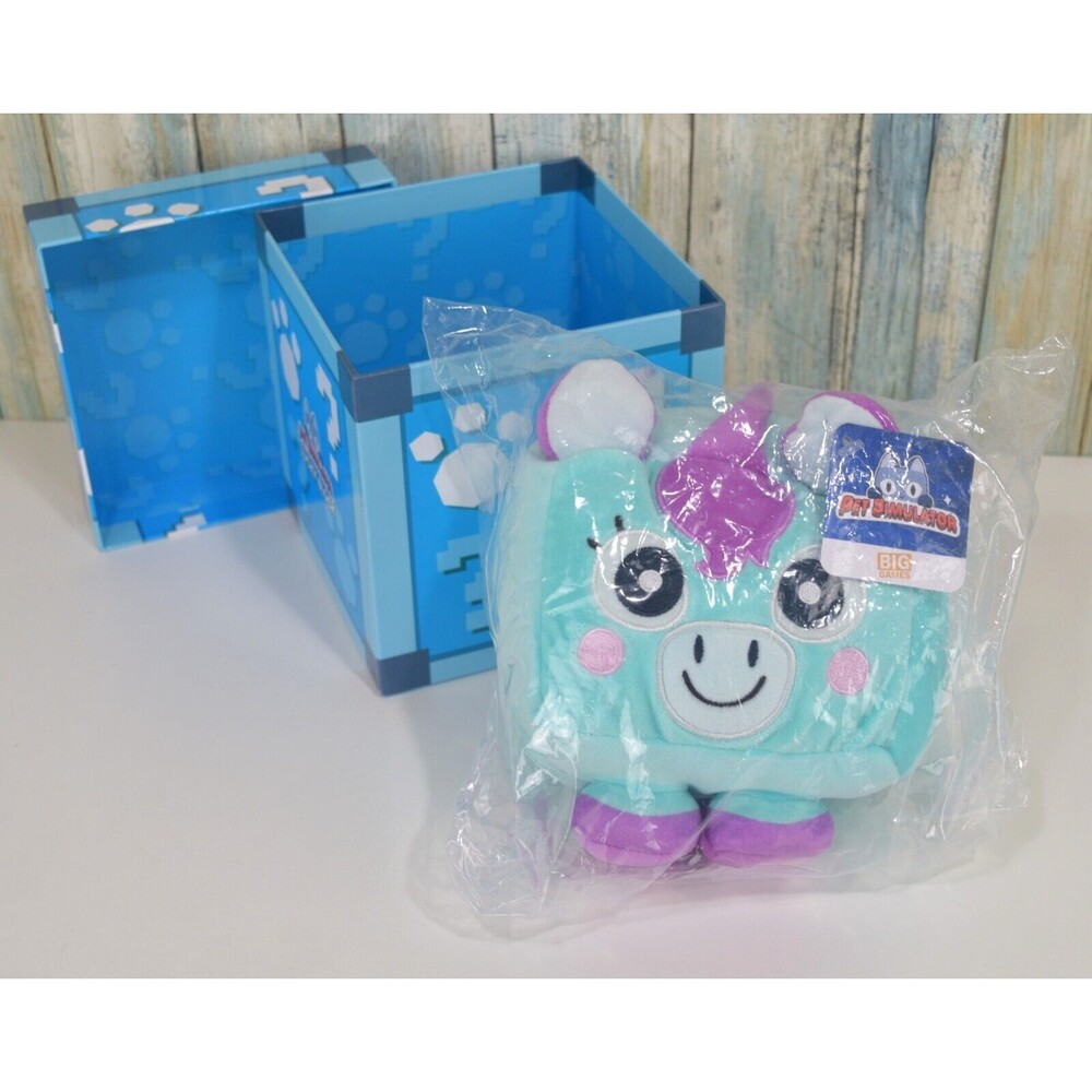 Pet Simulator X 99 Huge Unicorn 5" Plush New SEALED (NO Code) Lucky Block
